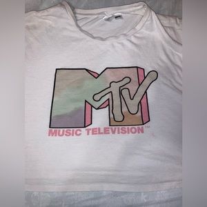 Juniors mtv crop top